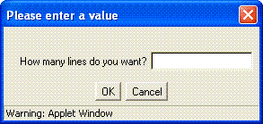 INPUT Dialog Box